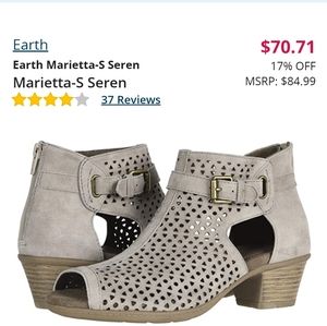 EARTH MARIETTA Suede SEREN Size 10 wide